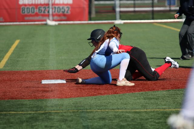 Out at second! 🥎